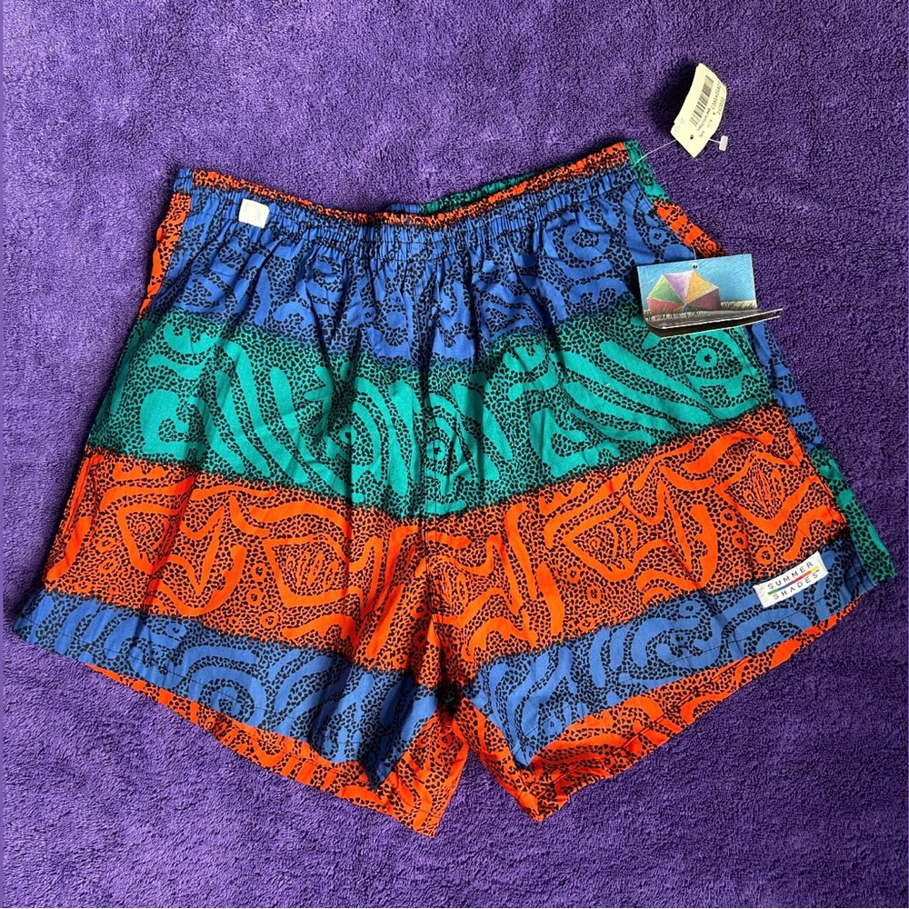 Vintage Jockey Bold Print Pocket Swim Shorts 😎